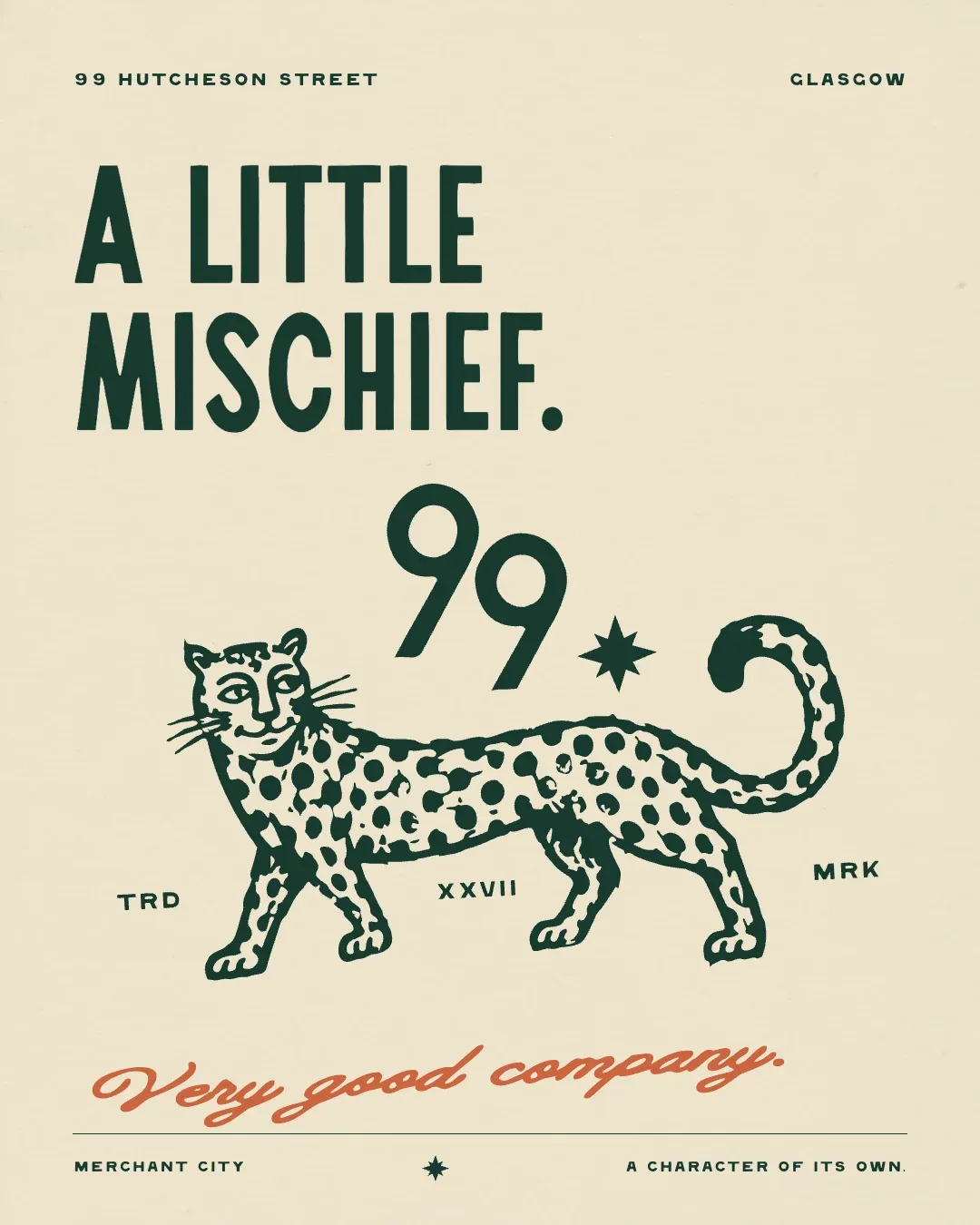A Little Mischief promotional artwork for 99 Hutcheson Street